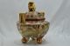 Old Japanese Satsuma Three Leg Censer With Gilded Foo Dog Finial Other photo 11