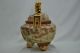 Old Japanese Satsuma Three Leg Censer With Gilded Foo Dog Finial Other photo 1