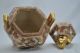 Old Japanese Satsuma Three Leg Censer With Gilded Foo Dog Finial Other photo 4