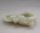 18th C.  Chinese Hetian Jade Carved Lotus Leaf Brush Washer Other photo 5