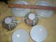 Lot 2 Antique Chinese Rose Medallion Cups Saucers & Covers / Lids 19th Century Plates photo 2