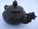 China Dark - Red Enameled Pottery Handmade Ceramic Phoenix Round Pot / 4 - 006 Teapots photo 2