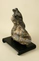 Chinese Scholar Scholar ' S Stone Natural Stone Statue W/ Wood Base 20th Century Other photo 1