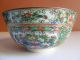Antique Vintage Chinese Rose Medallion Porcelain Bowl Hand Painted Bowls photo 2