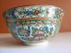 Antique Vintage Chinese Rose Medallion Porcelain Bowl Hand Painted Bowls photo 3