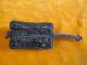 Chinese Bronze Ancient Lock Rectangle Carven Key Unique Other photo 1