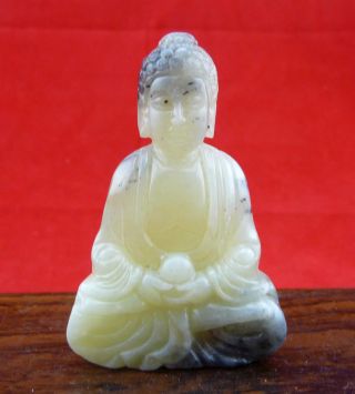 Chinese Classical Hand Carved Old Jade Buddha Statue/10 - 202 photo