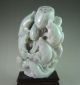 1100g Chinese Jadeite Carved Lotus And Fish Carving Other photo 4
