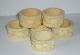 Set 6 Antique Chinese Faux Ivory Napkin Rings Deep Carved C1890 Not Silver Nr Other photo 1