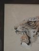 Vintage Chinese Painting Signed And Professionally Framed Image Of A Tiger Paintings & Scrolls photo 4