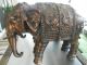 A Pair Of Antique Copper Elephants Very Ornate Elephants photo 2