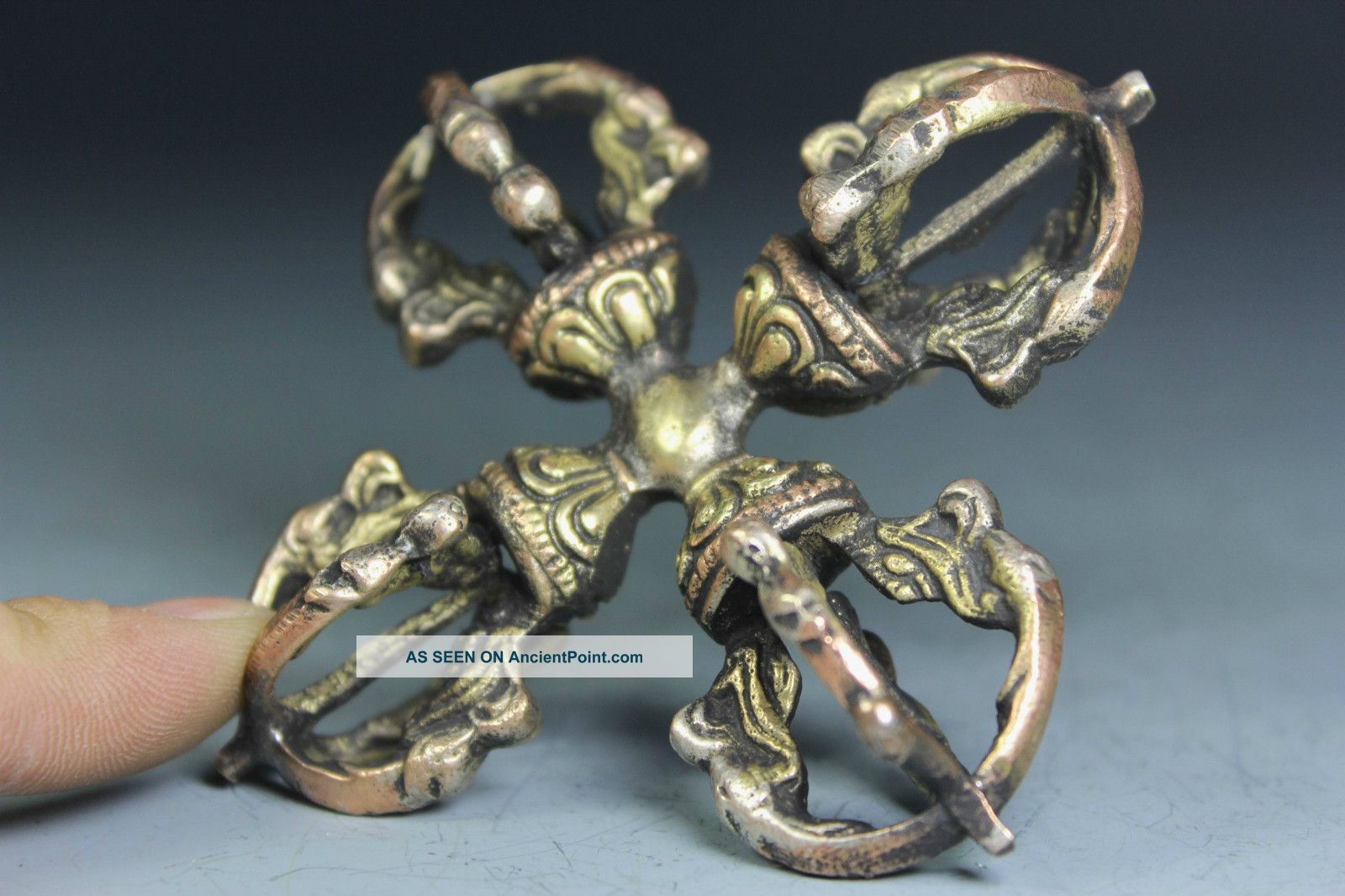 Chinese Old Copper Handwork Blessing Exorcism Decoration Other photo