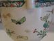 Antique Japanese Ko Satsuma Enamelled Flora Butterflies Basket Signed Other photo 10