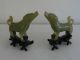 Pair Jade Carved Chinese Dogs 18th - 19th Century Dogs photo 3