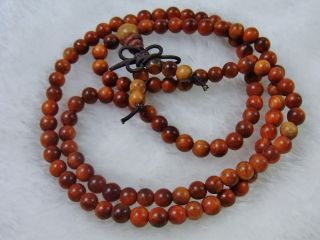 Asian Malaysia Red Qinan Agawood Neclaces 9g 108beads photo