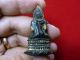 Phra Chaiwat Buddha Holding Lotus Chin Silver And Gilded Khmer Art Amulet Amulets photo 1