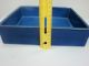 Japanese Ikebana Container,  Royal Blue Color,  Square Design,  Pottery Vases photo 5