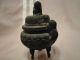 Rare Chinese Antique Metalware Miniature Tripod Other photo 3