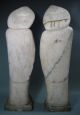 Very Fine Old Pair Of Japan Japanese Marble Statues Of Kwan Yin Ca.  1900 Statues photo 2