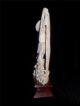 Perfect Carved Chinese Ox Bone Faux Ivory Figure Fisherman With Net & Fish Men, Women & Children photo 4