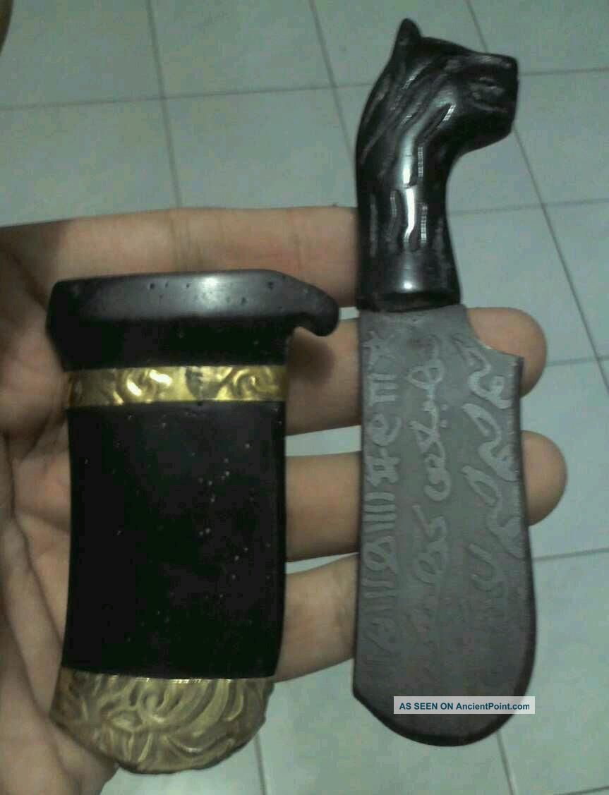 Bedog Cepot Sunda West Java Pengasihan Amulet Talisman Sympathy Honour Respect Amulets photo