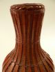 Vintage Old Chinese Woven Vase Basket - Fine W/ Liner Baskets photo 9