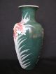 Stunning Antique Japanese Satsuma Moriage Signed Floral Vase W/ Holiday Colors Vases photo 3