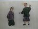 6 Small Chinese Studies On Rice/pith Paper Of 5 Men & 1 Woman 19thc (c) Paintings & Scrolls photo 2
