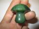 Rare Antique Vintage Carved Jade Green Mushroom Unique Old Jadeite Other photo 11