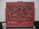 Antique C1890 Chinese Qing Dy Hand Carved Cinnabar Hinged Box Boxes photo 4