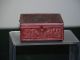 Antique C1890 Chinese Qing Dy Hand Carved Cinnabar Hinged Box Boxes photo 6