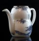 Rare Shape Small Blue - White Chinese Porcelain Teapot 19th Century.  4 Teapots photo 1