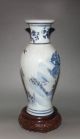 Antique China “大清乾隆年制“ Blue And White Porcelain Children Play Vase Vases photo 3