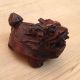 Vintage Hand Carved Japanese Wooden Chinese Dragon Figure Netsuke Boxwood ? Netsuke photo 1