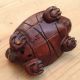 Vintage Hand Carved Japanese Wooden Chinese Dragon Figure Netsuke Boxwood ? Netsuke photo 3