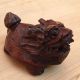 Vintage Hand Carved Japanese Wooden Chinese Dragon Figure Netsuke Boxwood ? Netsuke photo 4