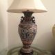 Antique Unique Asian Table Lamp Hand Made Painted Enameled Ceramic Vase - Japan Other photo 4