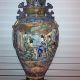 Antique Unique Asian Table Lamp Hand Made Painted Enameled Ceramic Vase - Japan Other photo 8