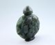 89g Fine Chinese Hetian Green Jade Fiowers Snuff Bottle Nr Snuff Bottles photo 2