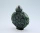 89g Fine Chinese Hetian Green Jade Fiowers Snuff Bottle Nr Snuff Bottles photo 3