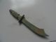Chinese Weapon Bronze Sword Spearhead Carven Man Handle 01 Other photo 4