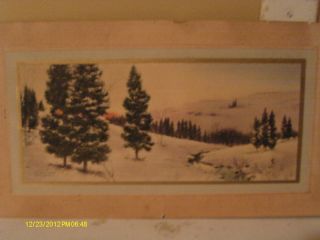 Vintage 1913 Painting Of (winter Evening) The Osborne Co.  Signed By Tamasure photo