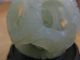 Antique Very Unique Rare Chinese Solid Jade Dragon Puzzle Ball Dragons photo 2
