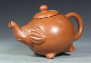 Chinese Old Purple Sands Handwork Elephant Tea Pot photo