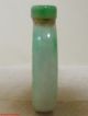 Powerf Antique Chinese Hand - Carved Old Green Jade 