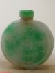 Powerf Antique Chinese Hand - Carved Old Green Jade 