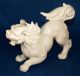 Pair Of Chinese Dogs; Highly Detailed In White Porcelain; Numbered Set Dogs photo 2