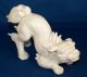 Pair Of Chinese Dogs; Highly Detailed In White Porcelain; Numbered Set Dogs photo 3