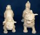 Pair Of Chinese Dogs; Highly Detailed In White Porcelain; Numbered Set Dogs photo 6