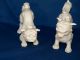 Pair Of Chinese Dogs; Highly Detailed In White Porcelain; Numbered Set Dogs photo 7